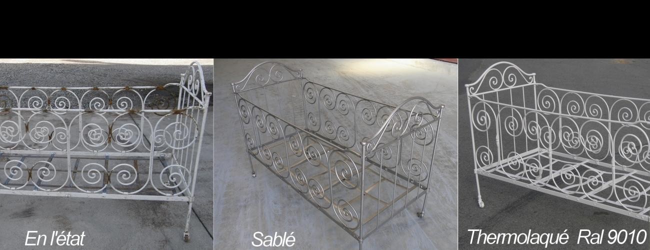 SABLA METAL | Thermolaquage de support en fer, renovation de support fer